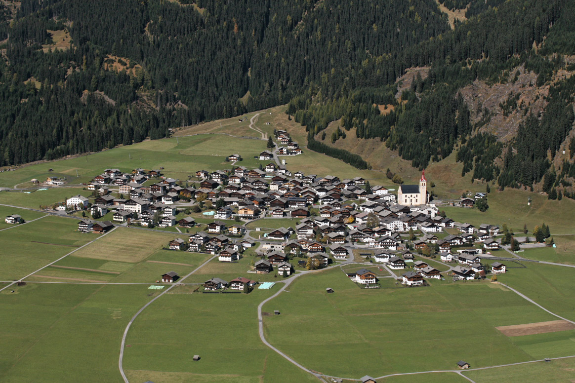 Ortsansicht Obertilliach im Osttiroler Lesachtal
